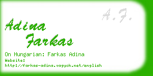 adina farkas business card